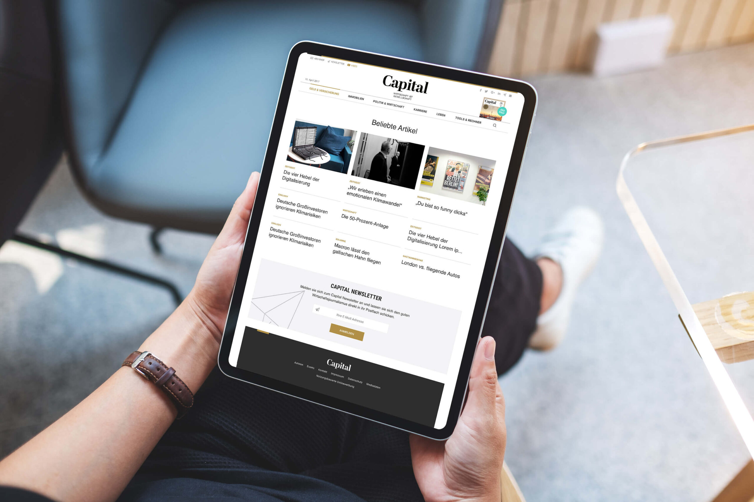 Redesign of the CAPITAL web portal – BY INTENTION GmbH